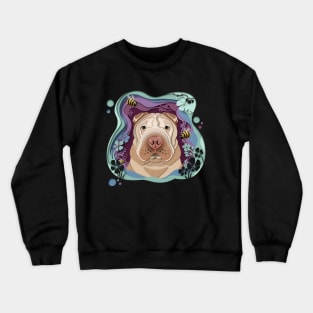 Shar Pei in the woods Crewneck Sweatshirt